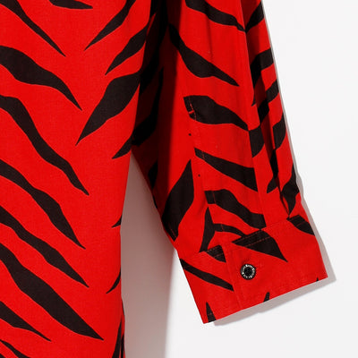 Black honey Tiger Pattern L/S Shirt / RED