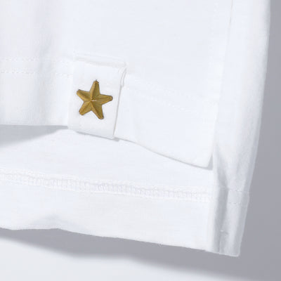30//HEAVY PLAIN JERSEY SPIKE STUDDED SHORT SLEEVE / A:WHITE