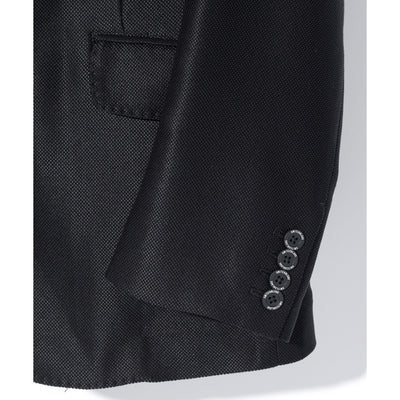 FAKE LAYERED HOODED JK / BLACK