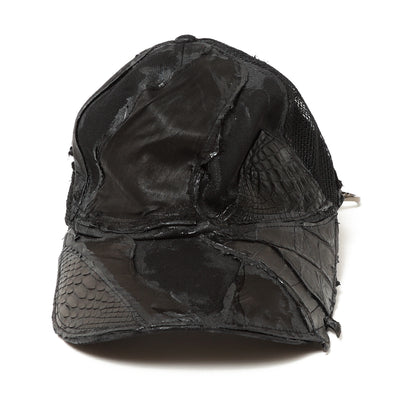 REMAKE LEATHER PATCH BB CAPⅡ / BLACK