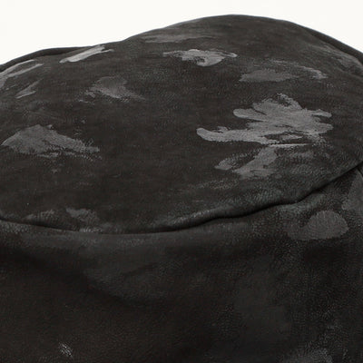 Painting Leather Bucket Hat / BLACK