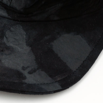 Bleached Leather Casquette / BLACK