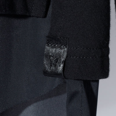 LayeredFrillT-Shirt / BLACK X BLACK