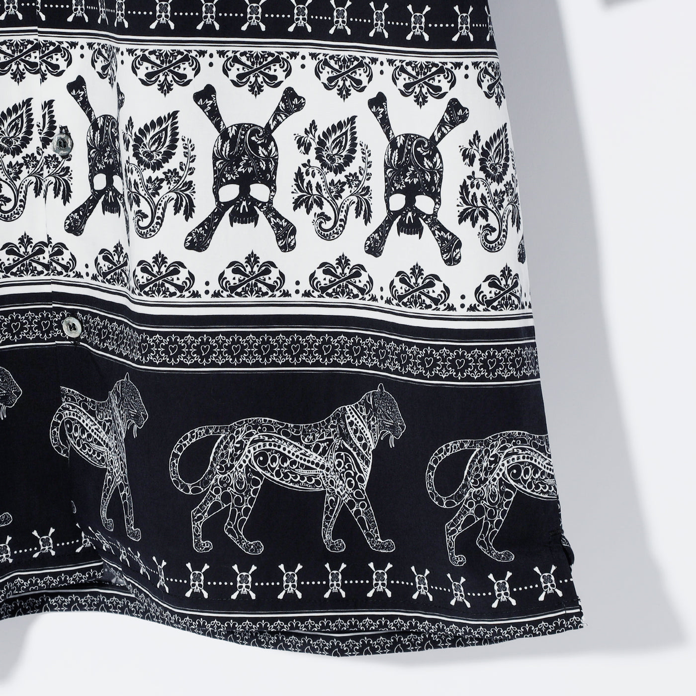 ETHNIC HALF SLEEVE SH / BLACK