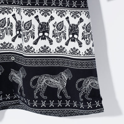 ETHNIC HALF SLEEVE SH / BLACK