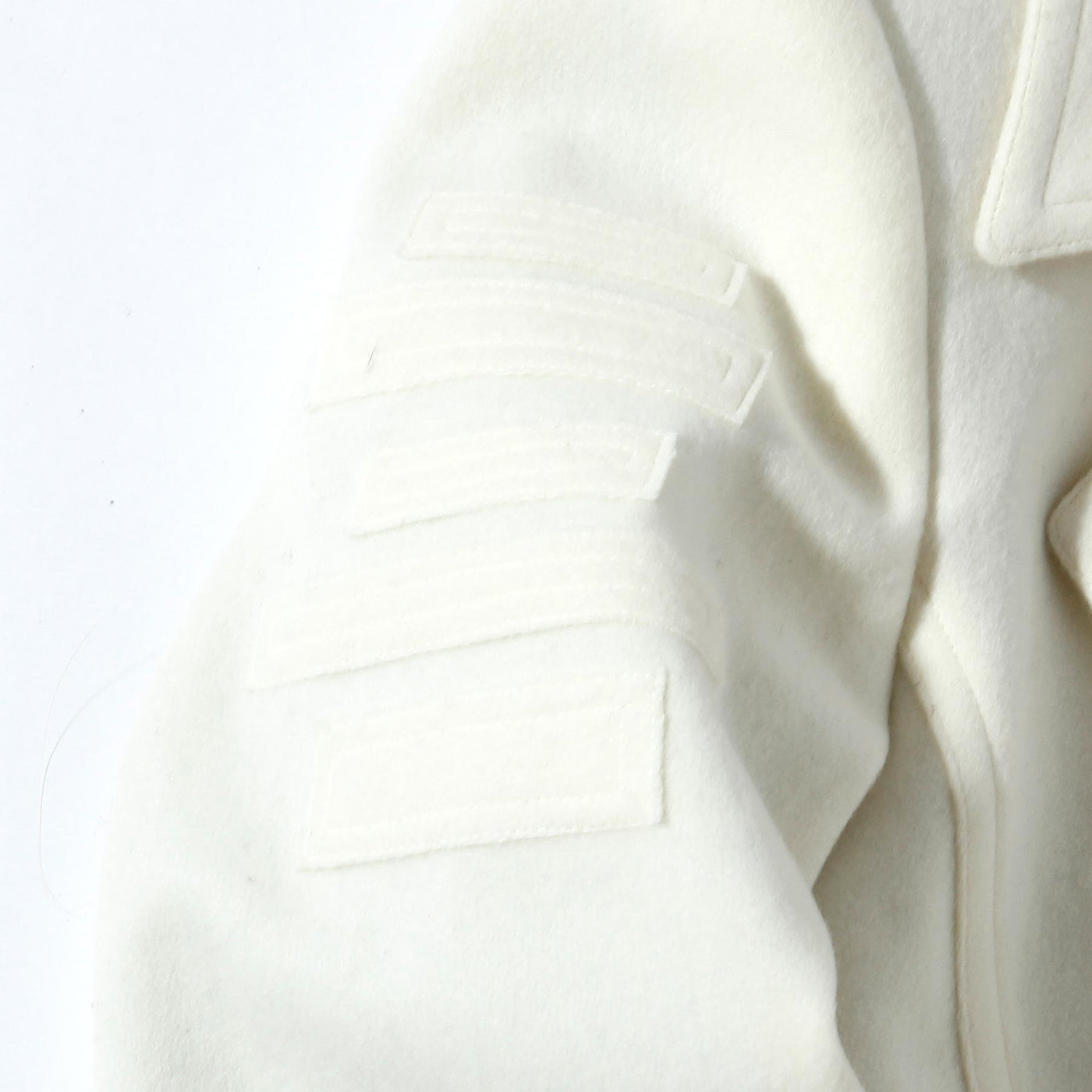 Cashmere Beaver Wool Long Coat / WHITE
