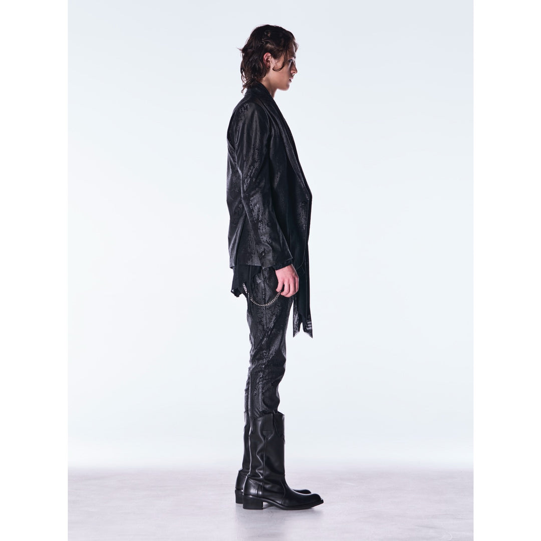 kiryuyrik(キリュウキリュウ)CrossDotFleece PeakedJacket / Black