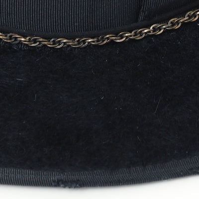 Midnight Crow Chain Hat / BLACK