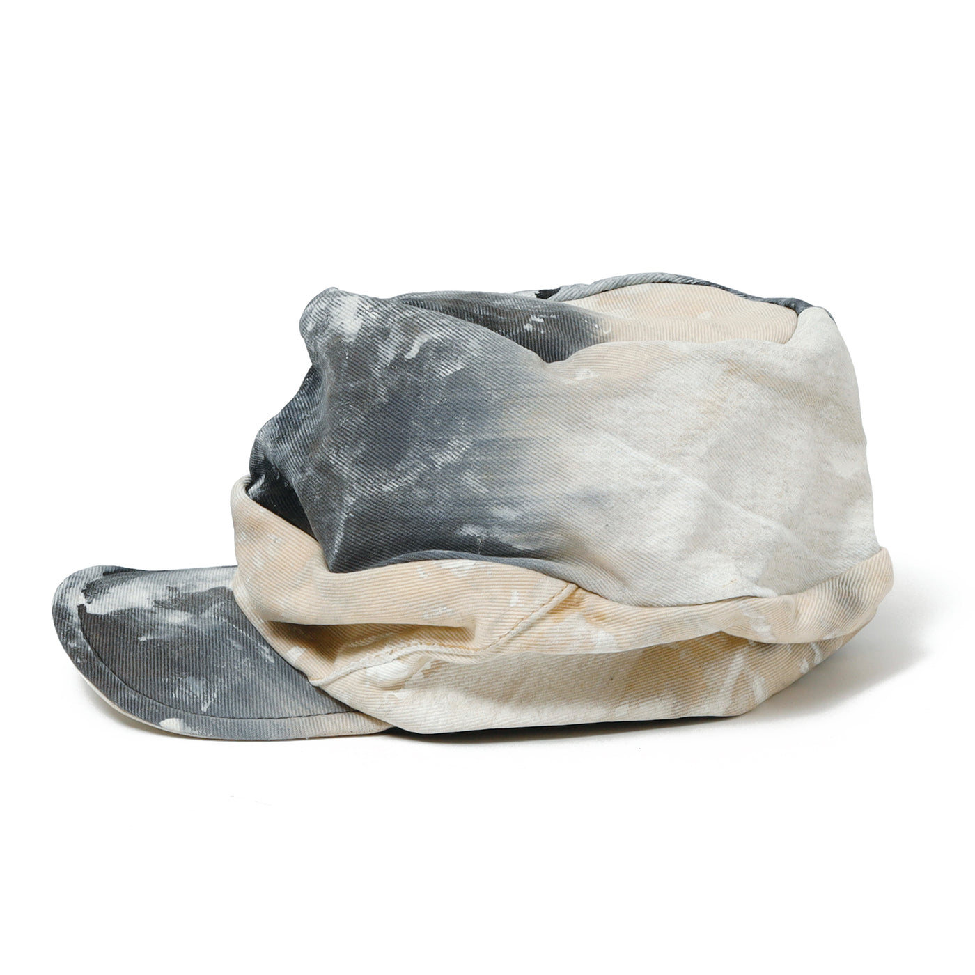Painting Denim Turn Cap / INDIGO