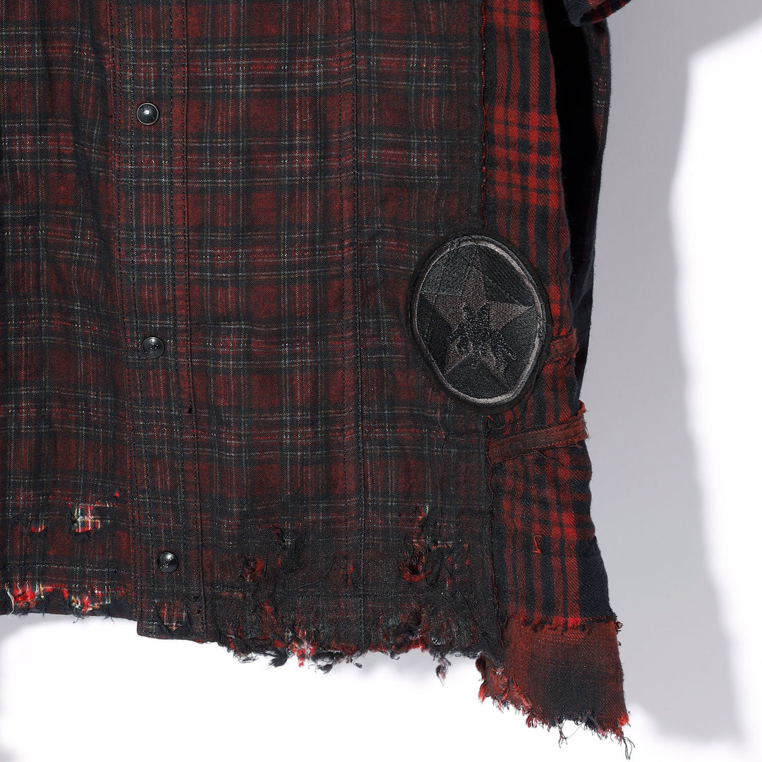 Roen(ロエン) REMAKE MILITARY PUNK SH / RED – ANRE-R SALON