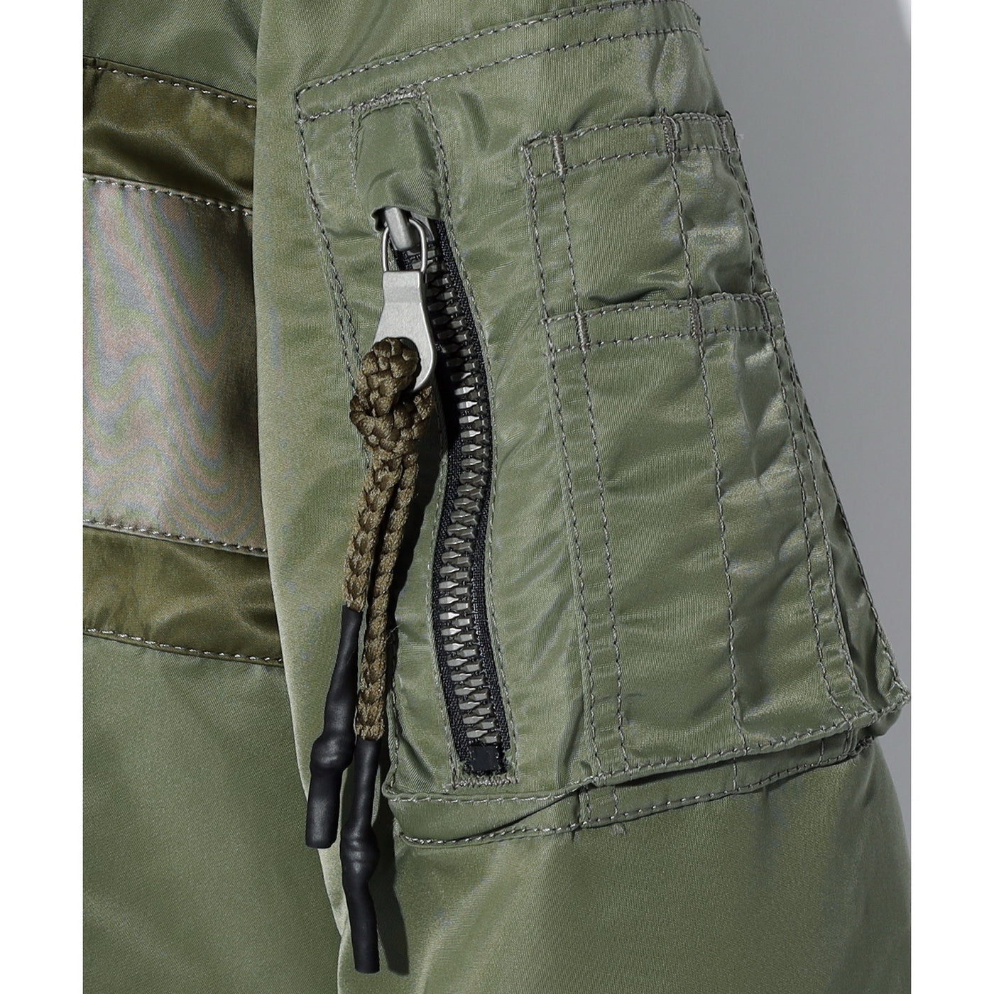 CROSS OVERSIZED MA-1 BLOUSON JK / KHAKI