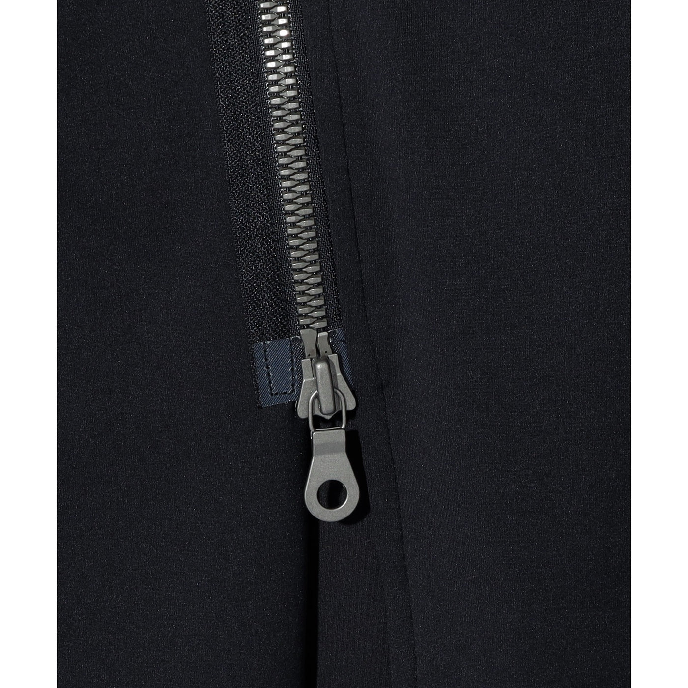 HIGH-NECK LONG HOODIE JK / BLACK