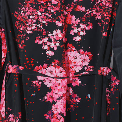 SAKURA Decine FlareShirt / Black&Pink