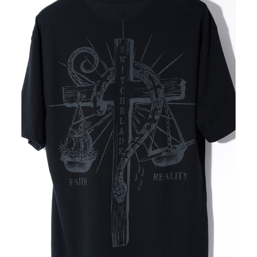 SWITCHBLADE(スイッチブレード) FAITH & REALITY TEE / BLACK – ANRE-R