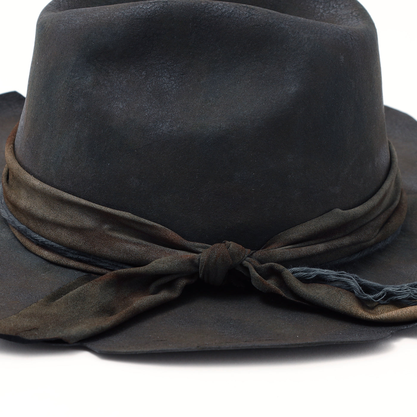 Charcoal Burned Western Hat / CHARCOAL