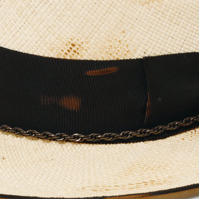 Feather Chain Western Hat / BEIGE