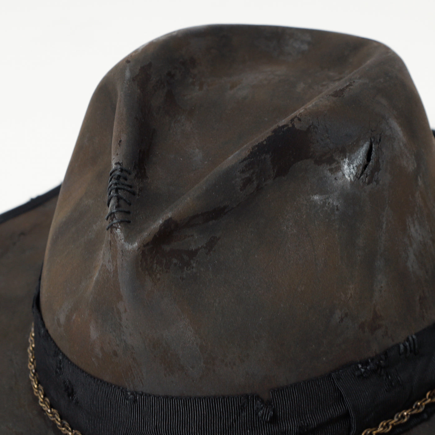 Charcoal Beaver Fedora Hat / BLACK