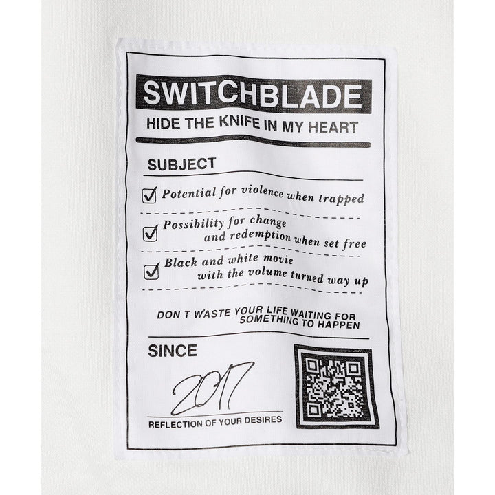 SWITCHBLADE(スイッチブレード) MULTI-ZIPPER SWEATSHIRT / WHITE