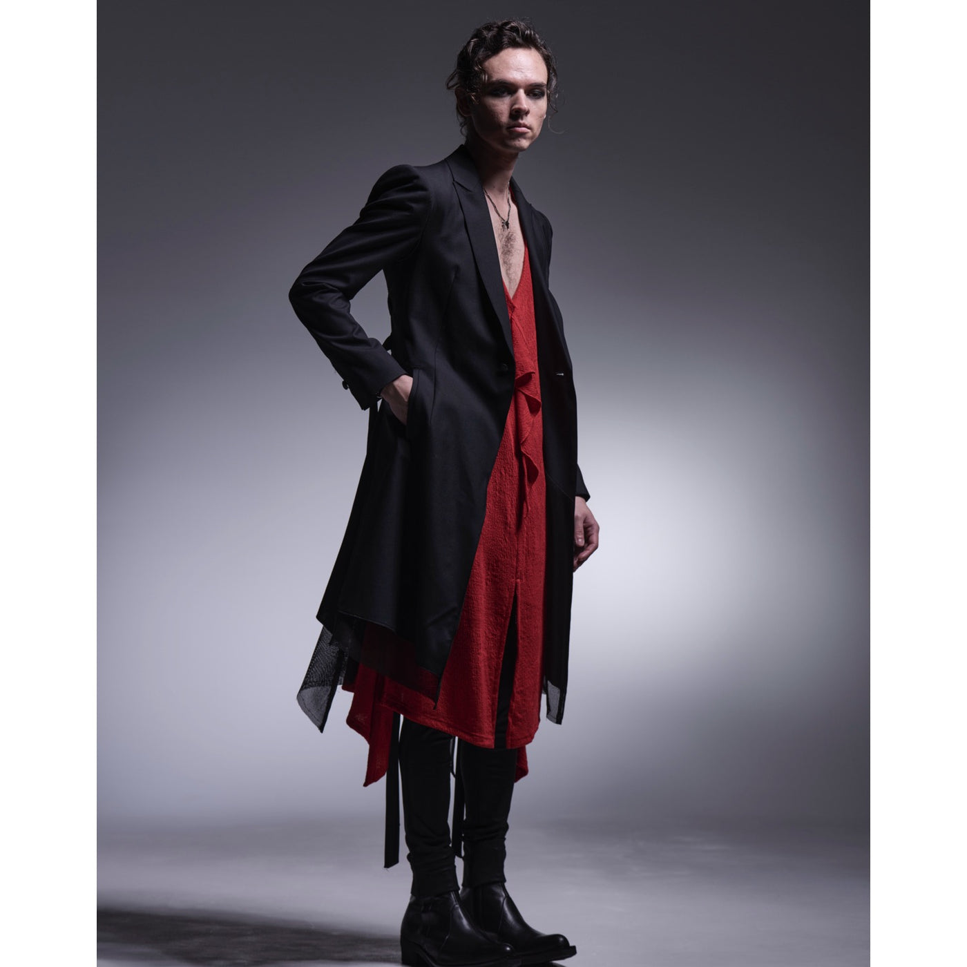 CoatingHighTensionJersey SaruelPants / Black