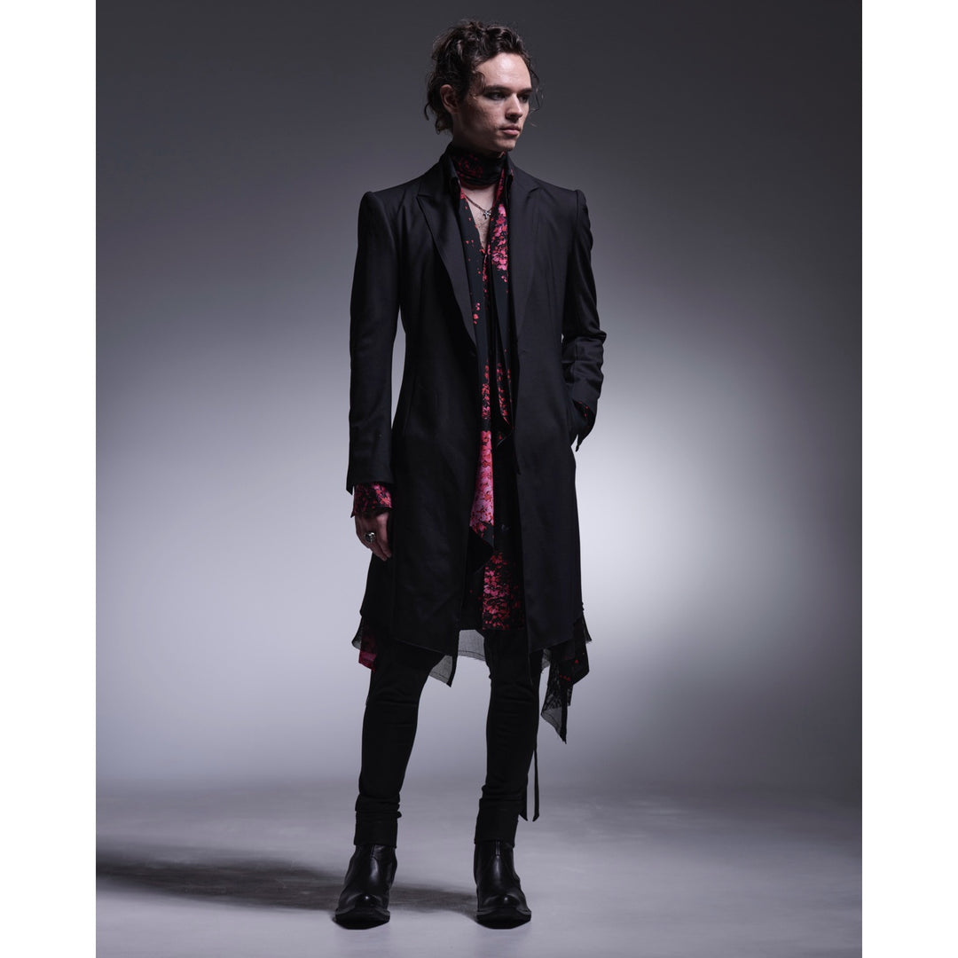 【初売り】 kiryuyrik(キリュウキリュウ)LongFlareJacket ANRE-R – Black / ジャケット・アウター