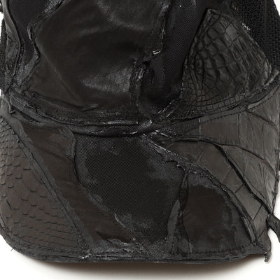 REMAKE LEATHER PATCH BB CAPⅡ / BLACK