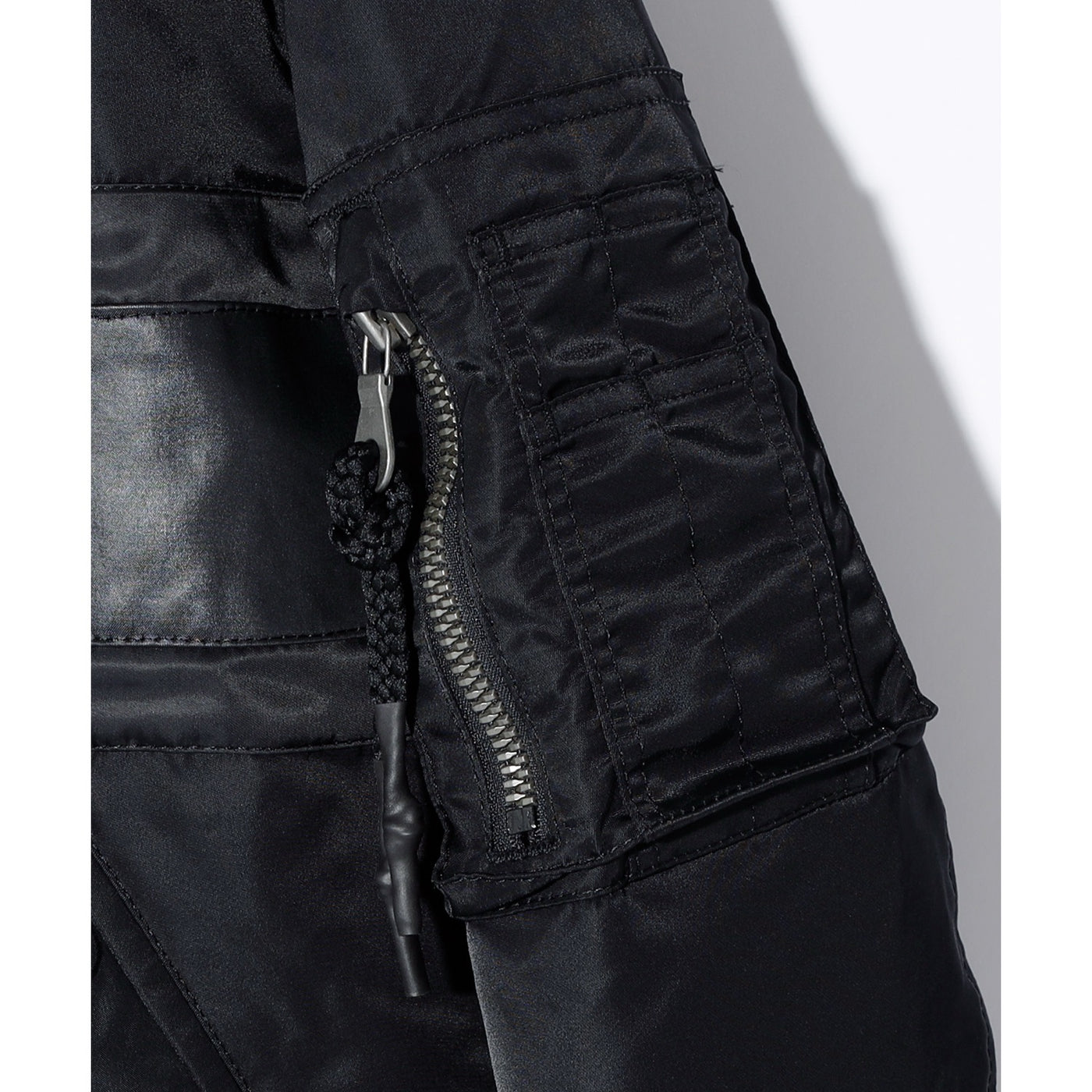 CROSS OVERSIZED MA-1 BLOUSON JK / BLACK