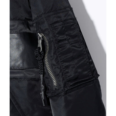 CROSS OVERSIZED MA-1 BLOUSON JK / BLACK