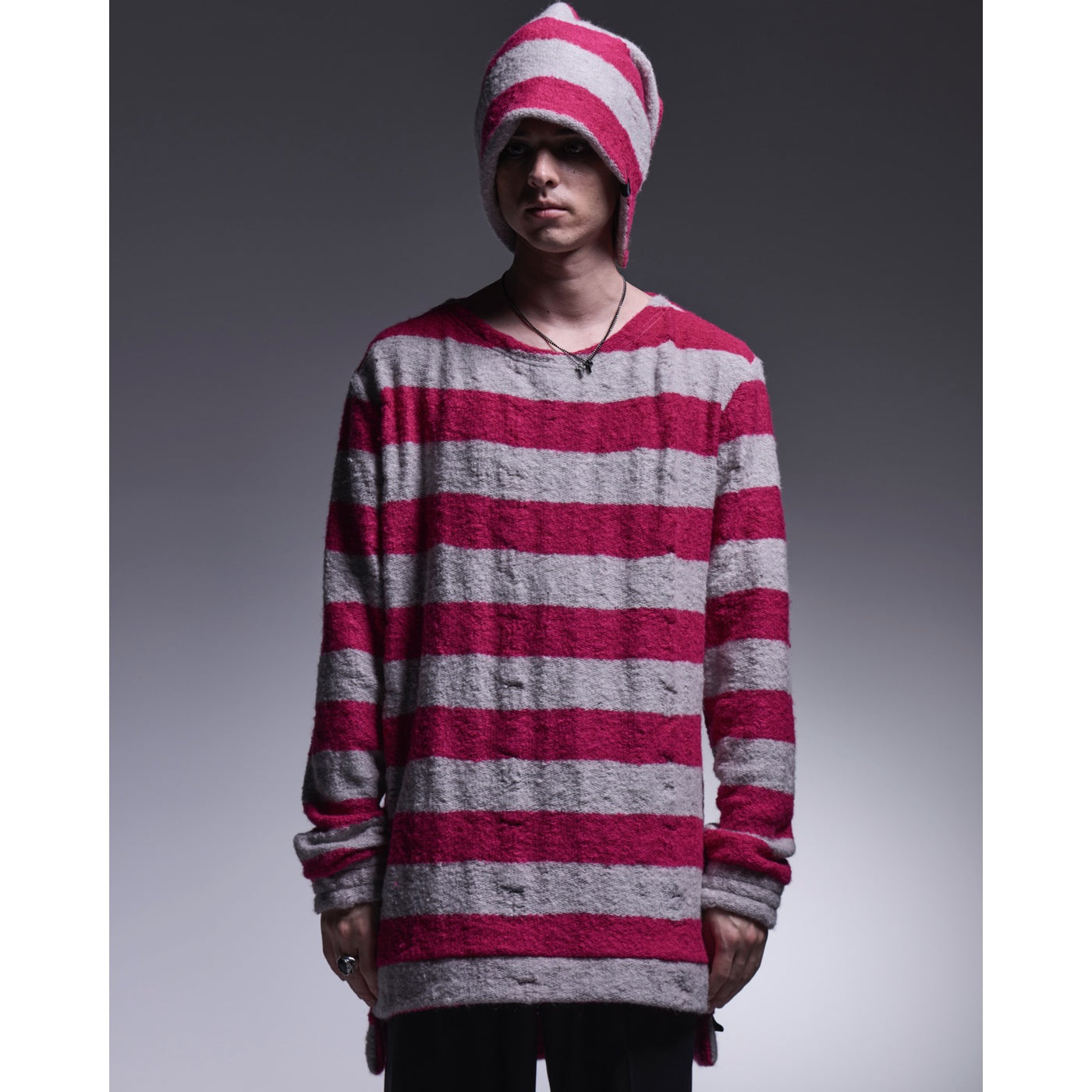 Border Cap / Pink&Grey