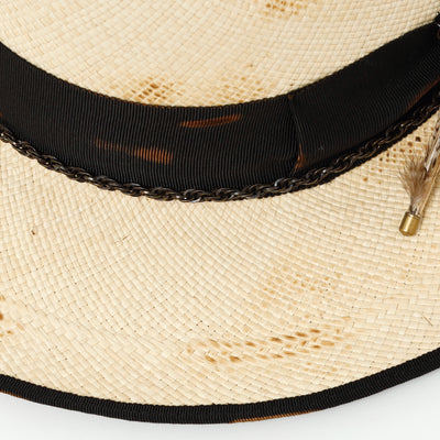 Feather Chain Western Hat / BEIGE