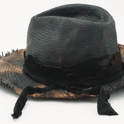 Bleach Paper Fedora Hat / BLACK