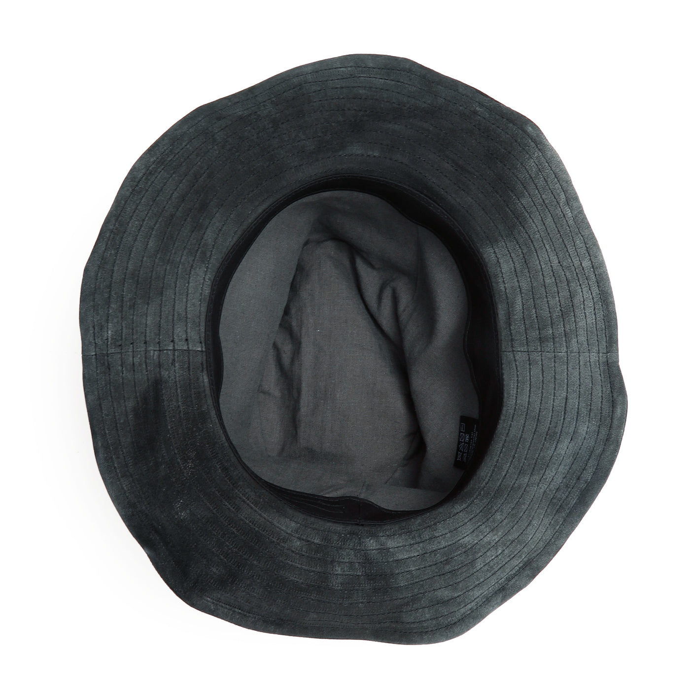 Leather Ribbon Hat / BLACK