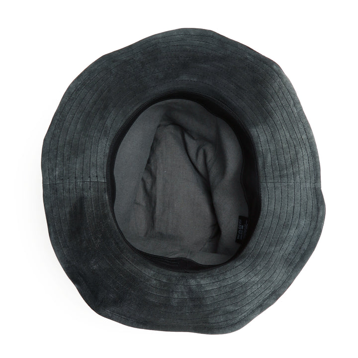 triangles hat(トライアングルズハット) Leather Ribbon Hat / BLACK