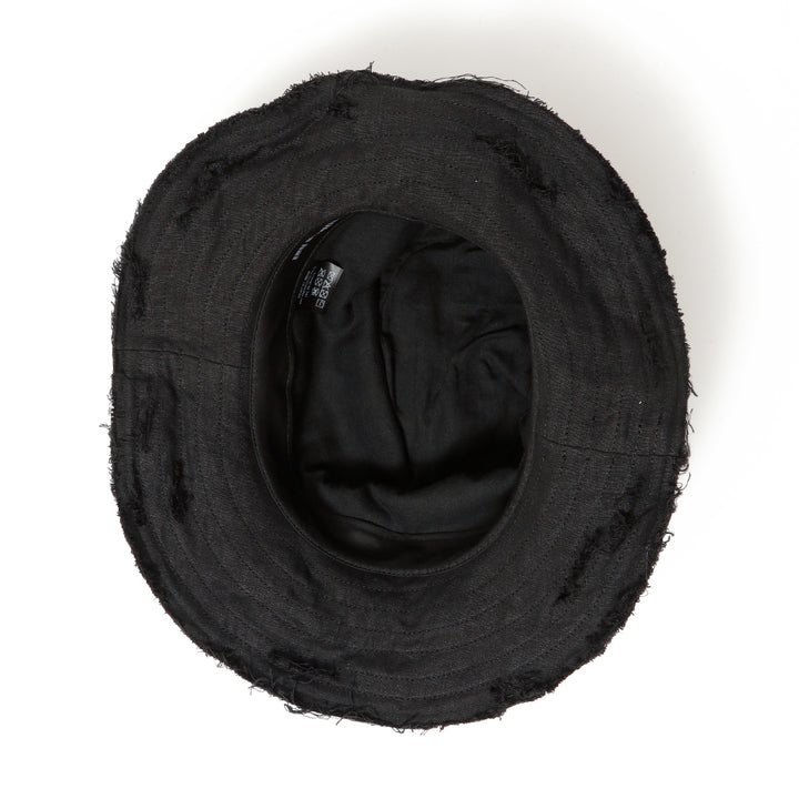 triangles hat(トライアングルズハット) Dirty Black Linen Damaged