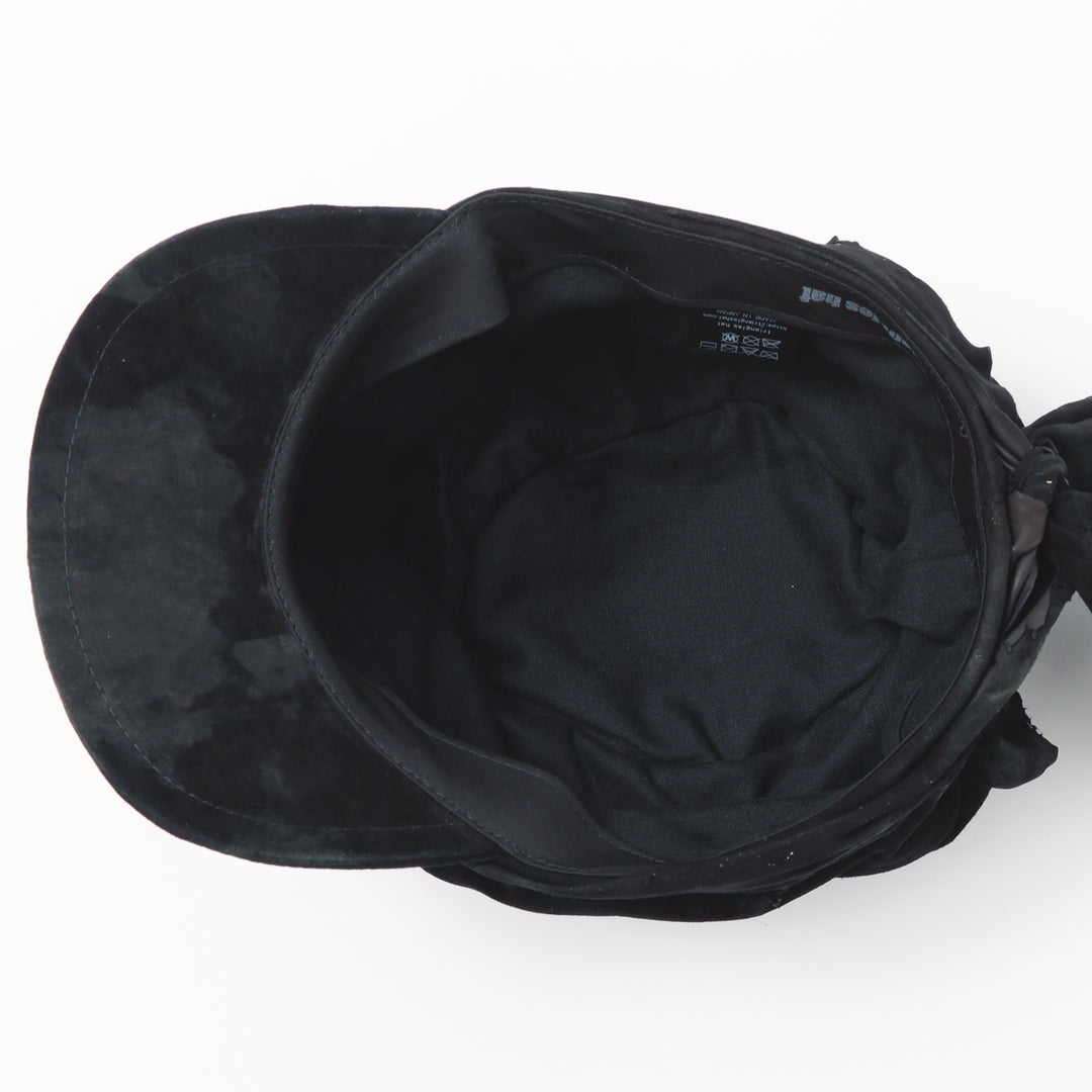triangleshat black bleached turn cap タグ付 triangles hat(トライアングルズハット) Bleached Black Leather Turn
