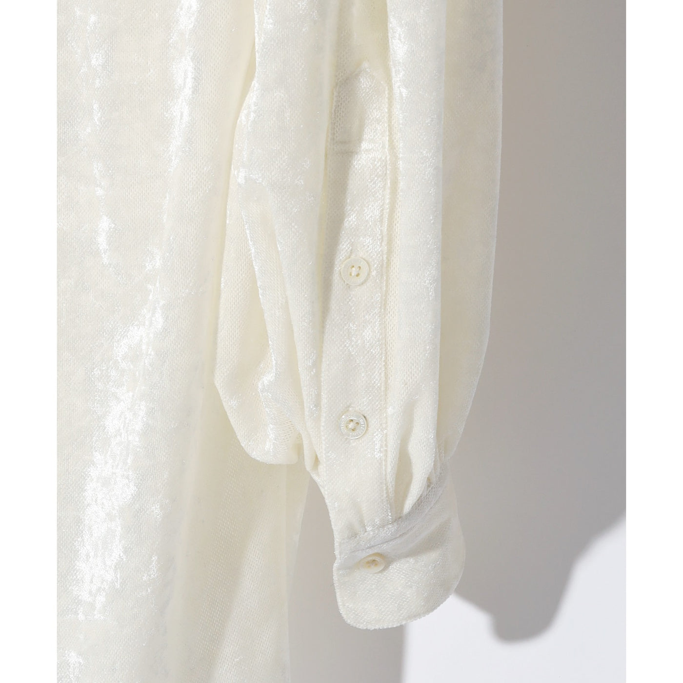 VELOUR VEIL PIRATE SHIRT / WHITE