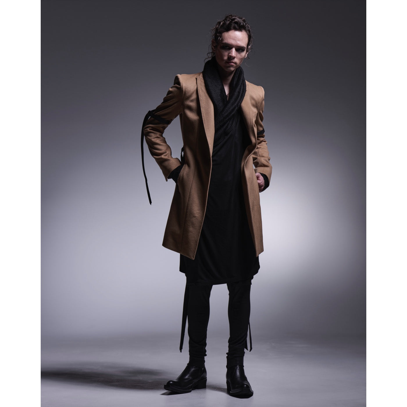 CoatingHighTensionJersey SaruelPants / Black