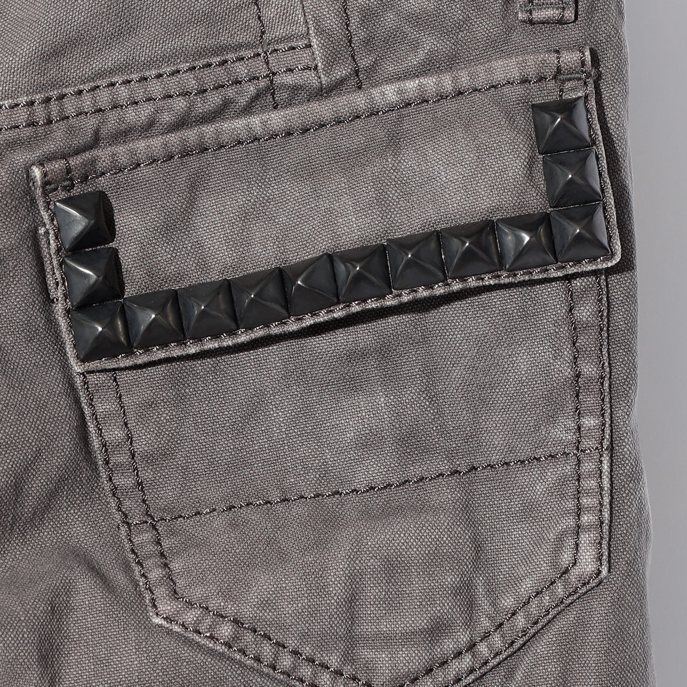 GARMENT DYEING 5-POCKET / A:GRAY
