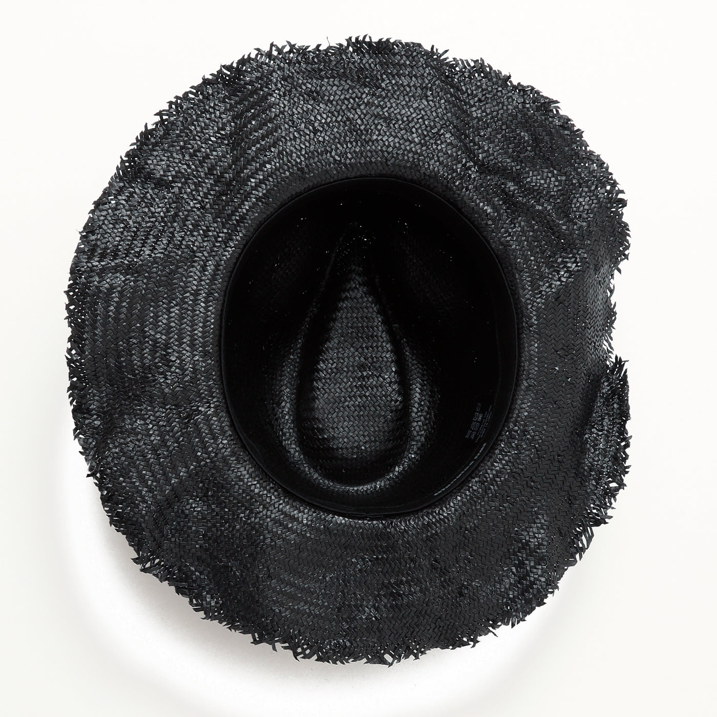 Black Paper Fedora Hat / BLACK