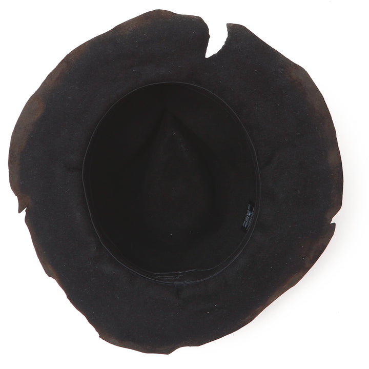 triangles hat(トライアングルズハット)Dyed Leather Rabbit Charcoal