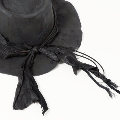 Charcoal Mirage Fedora Hat / BLACK