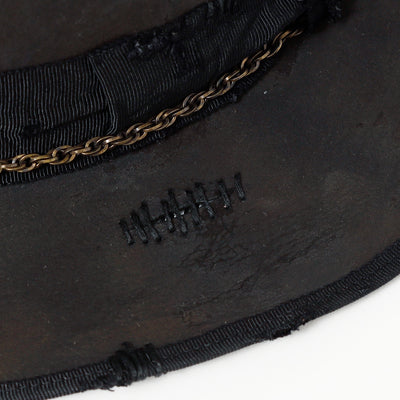 Charcoal Beaver Fedora Hat / BLACK