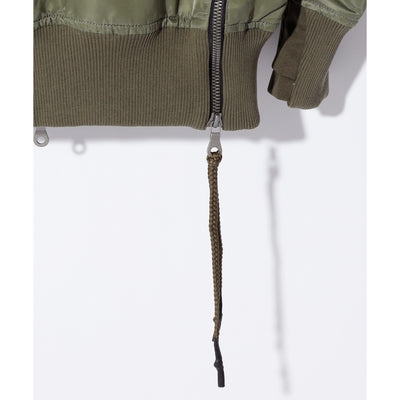 CROSS OVERSIZED MA-1 BLOUSON JK / KHAKI