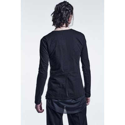 LayeredFrillT-Shirt / BLACK X BLACK