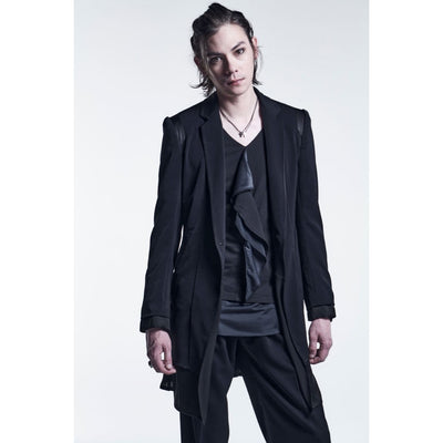 LayeredFrillT-Shirt / BLACK X BLACK