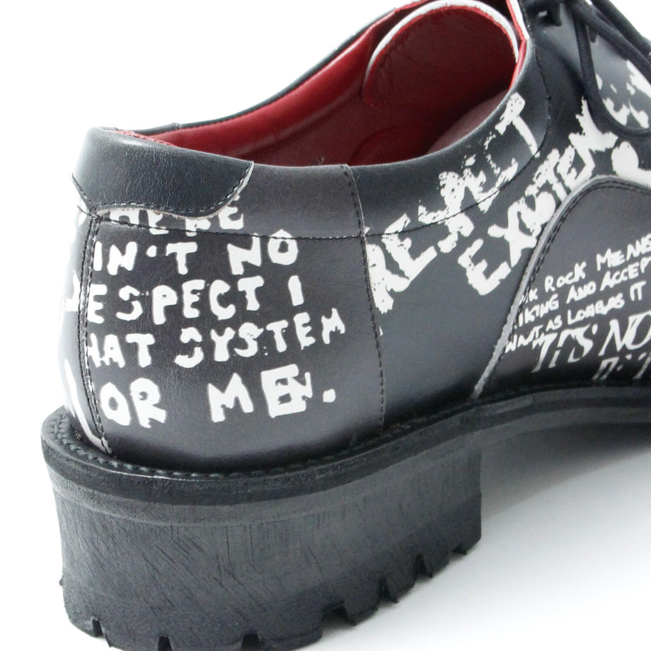 Message Print Shoes / BLACK