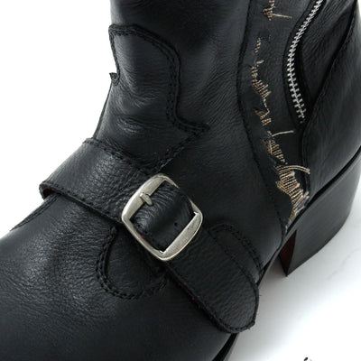 Zip Engineer Boots / BLACK