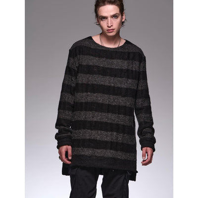 DamageBorder PullOver / Black&Gray