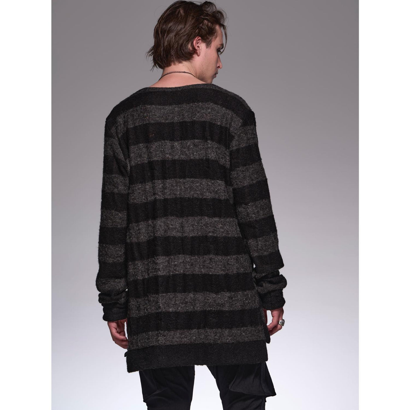 DamageBorder PullOver / Black&Gray