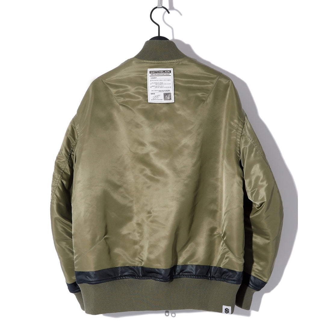 hyde 着　switchblade ma-1 ジャケット　roen SWITCHBLADE REVERSIBLE MA-1 HYDE着用 - メルカリ