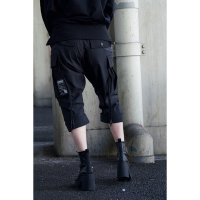 MILITARY CROPPED CARGO PT / BLACK